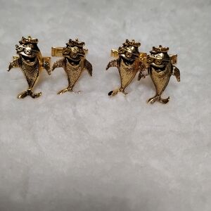 Charlie Starkist Tuna Cufflinks Vintage